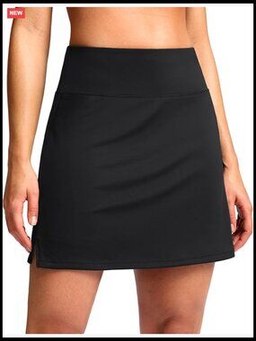 16 Inch Skort with Pockets High Waisted A Line Athletic Skirt Tennis Pickleball